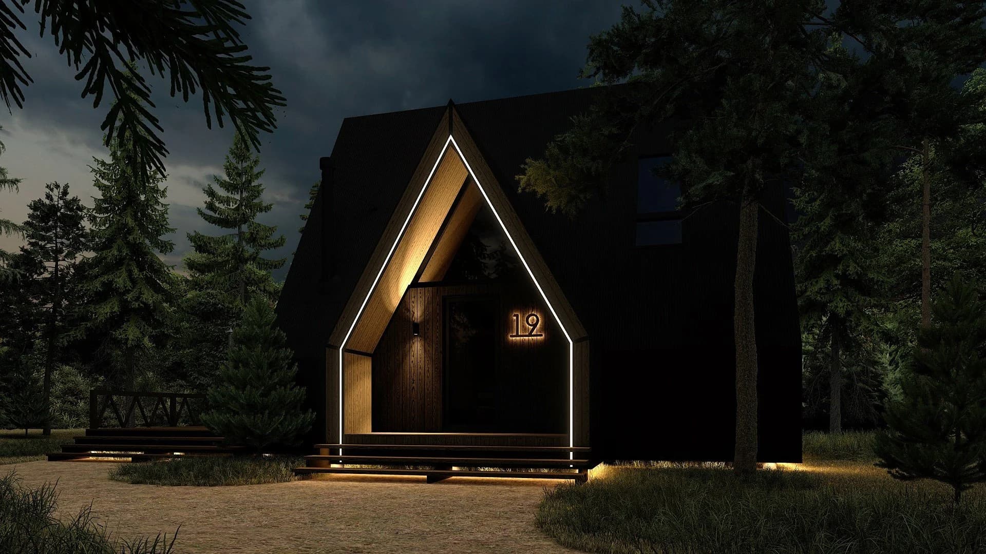 A-frame Forrest Dzen outside4