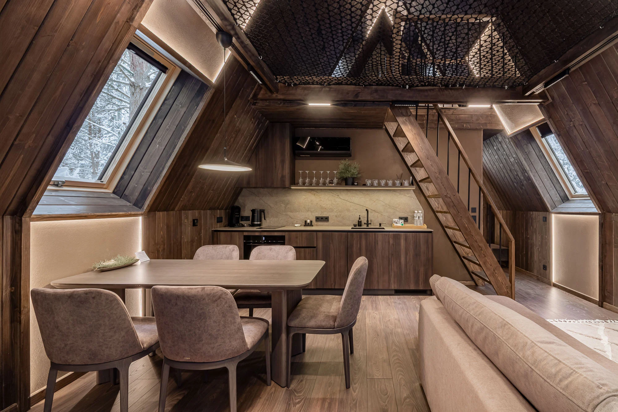 A-frame Forrest Duet kitchen