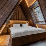 A-frame Forrest Duet bedroom