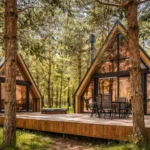 A-frame Forrest Duet outside summer